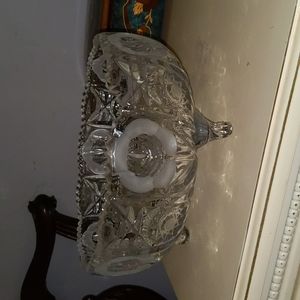 Crystal footed bowl
